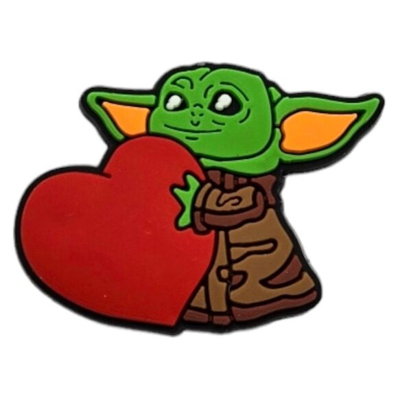 Baby Yoda Croc Shoe Charm – Star Wars Jibbitz-Style Accessory Mix & Match 6/$20 - Picture 2 of 5